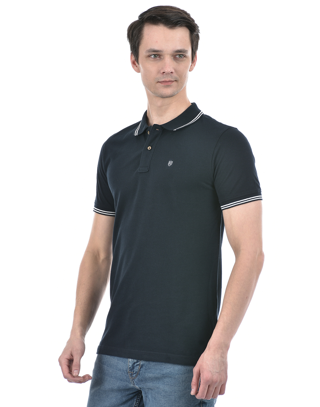 Numero Uno Men Solid Navy T-Shirt